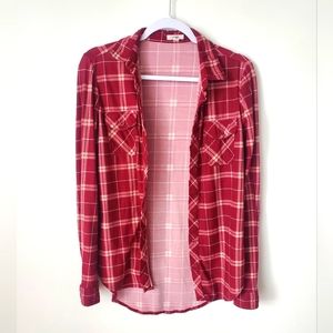 Red plaid flannel
